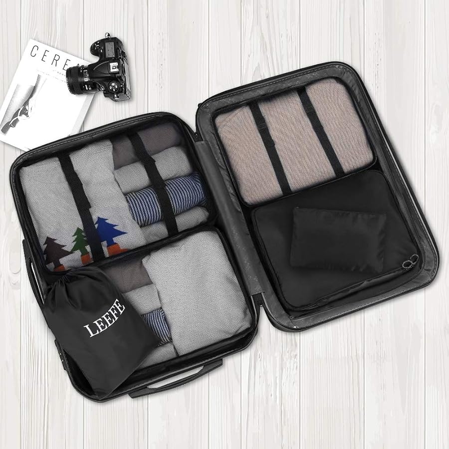 Amazon.co.jp: LEEFE トラベルポーチ 8点セット アレンジケース